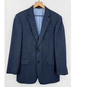 Tommy Hilfiger Jacket Mens 38R Blue Wool Blazer Sport Coat Preppy Work